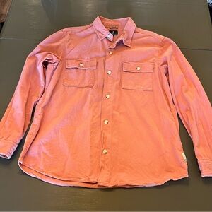 Men's Salmon Button-Up Shirt
